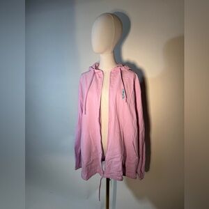 OBEY Pink Lightweight Hooded Zip Up Jacket